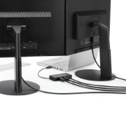 Picture of StarTech.com USB 3.0 Mini Dock - Dual Monitor USB-A Docking Station with DisplayPort 4K 60Hz Video & Gigabit Ethernet - 1ft (30cm) cable - Portable USB 3.1 Gen 1 Type-A Laptop Adapter