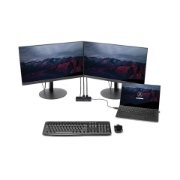 Picture of StarTech.com USB 3.0 Mini Dock - Dual Monitor USB-A Docking Station with DisplayPort 4K 60Hz Video & Gigabit Ethernet - 1ft (30cm) cable - Portable USB 3.1 Gen 1 Type-A Laptop Adapter