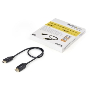 Picture of StarTech.com 1.6ft (50cm) Premium Certified HDMI 2.0 Cable with Ethernet - High Speed Ultra HD 4K 60Hz HDMI Cable HDR10 - HDMI Cord (Male/Male Connectors) - For UHD Monitors, TVs, Displays