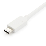 Picture of StarTech.com USB C to HDMI 2.0 Adapter with Power Delivery - 4K 60Hz USB Type-C to HDMI Display Video Converter - 60W PD Pass-Through Charging Port - Thunderbolt 3 Compatible - White