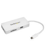 Picture of StarTech.com USB-C Multiport Adapter - SD (UHS-II) Card Reader - 100W Power Delivery - 4K HDMI - GbE - 1x USB 3.0