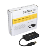 Picture of StarTech.com 4 Port USB 3.0 Hub - USB Type-A Hub with 1x USB-C & 3x USB-A Ports (SuperSpeed 5Gbps) - USB Bus Powered - USB 3.1 Gen 1 Adapter Hub - Portable/Laptop USB Hub~4 Port USB 3.0 Hub - USB Type-A Hub with 1x USB-C & 3x USB-A Ports (SuperSpeed 5Gbps) - USB Bus Powered - USB 3.2 Gen 1 Adapter Hub - Portable/Laptop USB Hub
