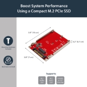 Picture of StarTech.com M.2 Drive to U.2 (SFF-8639) Host Adapter for M.2 PCIe NVMe SSDs