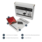 Picture of StarTech.com M.2 Drive to U.2 (SFF-8639) Host Adapter for M.2 PCIe NVMe SSDs