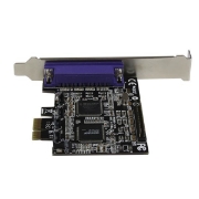 Picture of StarTech.com 2 Port PCI Express / PCI-e Parallel Adapter Card – IEEE 1284 with Low Profile Bracket