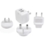 Image de StarTech.com Chargeur mural USB à 2 ports - Haute puissance 17W / 3,4A - Chargeur de voyage international - Blanc