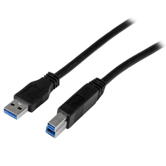 Picture of StarTech.com 1m (3ft) Certified SuperSpeed USB 3.0 A to B Cable - M/M