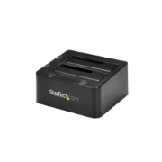 Picture of StarTech.com Dual-Bay USB 3.0 to SATA Hard Drive Docking Station, USB Hard Drive Dock, External 2.5/3.5" SATA I/II/III SSD/HDD Docking Station, Hot-Swap Hard Drive Bay, Top-Loading
