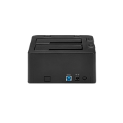Picture of StarTech.com Dual-Bay USB 3.0 to SATA Hard Drive Docking Station, USB Hard Drive Dock, External 2.5/3.5" SATA I/II/III SSD/HDD Docking Station, Hot-Swap Hard Drive Bay, Top-Loading