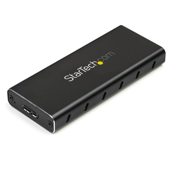 Picture of StarTech.com M.2 SSD Enclosure for M.2 SATA SSDs - USB 3.1 (10Gbps) with USB-C Cable