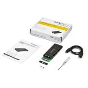 Picture of StarTech.com M.2 SSD Enclosure for M.2 SATA SSDs - USB 3.1 (10Gbps) with USB-C Cable