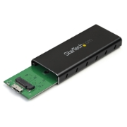 Picture of StarTech.com M.2 SSD Enclosure for M.2 SATA SSDs - USB 3.1 (10Gbps) with USB-C Cable