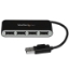 Image de StarTech.com Hub USB 2.0 portable à 4 ports avec câble intégré