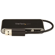 Picture of StarTech.com 4-Port Portable USB 2.0 Hub with Built-in Cable