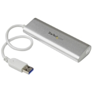 Picture of StarTech.com 4-Port USB Hub, USB A to 4x USB-A Ports, USB 5Gbps, Rugged Design, Bus-Powered, Portable Laptop USB 3.0 Hub