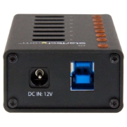 Picture of StarTech.com 7-Port USB 3.0 Hub - Desktop or Wall-Mountable Metal Enclosure~7-Port USB 3.0 Hub (5Gbps) - Desktop or Wall-Mountable Metal Enclosure