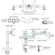 Picture of StarTech.com Desk-Mount Dual Monitor Arm - Articulating