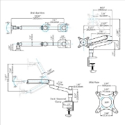 Picture of StarTech.com Single Desk-Mount Monitor Arm - Full Motion Articulating - Steel