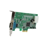 Picture of StarTech.com 1-port PCI Express RS232 Serial Adapter Card - PCIe RS232 Serial Host Controller Card - PCIe to Serial DB9 - 16550 UART - Low Profile Expansion Card - Windows & Linux