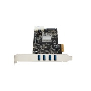 Picture of StarTech.com 4 Port USB 3.0 PCIe Card w/ 4 Dedicated 5Gbps Channels (USB 3.1 Gen 1) - UASP - SATA / LP4 Power - PCI Express Adapter Card
