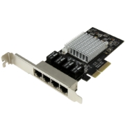 Picture of StarTech.com 4-Port Gigabit Ethernet Network Card - PCI Express, Intel I350 NIC