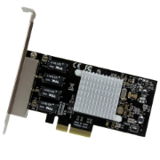 Picture of StarTech.com 4-Port Gigabit Ethernet Network Card - PCI Express, Intel I350 NIC