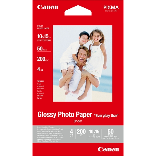 Picture of Canon GP-501 Glossy Photo Paper 4x6" - 50 Sheets
