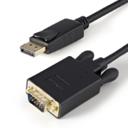 Picture of StarTech.com 3ft (1m) DisplayPort to VGA Cable - Active DisplayPort to VGA Adapter Cable - 1080p Video - DP to VGA Monitor Cable - DP 1.2 to VGA Converter - Latching DP Connector