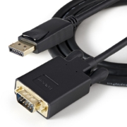 Picture of StarTech.com 3ft (1m) DisplayPort to VGA Cable - Active DisplayPort to VGA Adapter Cable - 1080p Video - DP to VGA Monitor Cable - DP 1.2 to VGA Converter - Latching DP Connector