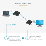 Picture of StarTech.com HDMI over CAT5e HDBaseT Extender - Power over Cable - Ultra HD 4K