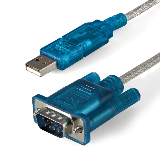 Picture of StarTech.com 3ft (91cm) 1-Port USB to RS232 DB9 Serial Adapter Cable, USB to Serial Adapter Cable - M/M