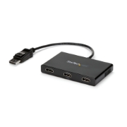 Picture of StarTech.com 3-Port Multi Monitor Adapter - DisplayPort 1.2 to 3x HDMI MST Hub - Triple 1080p HDMI Monitors - Video Splitter for Extended Desktop Mode on Windows PCs Only - DP to 3x HDMI