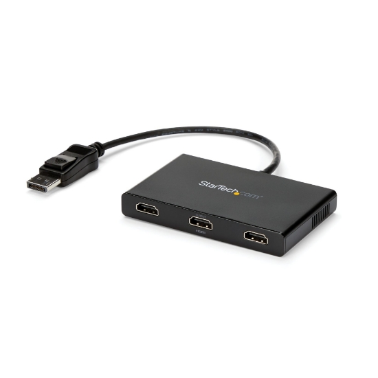 Picture of StarTech.com 3-Port Multi Monitor Adapter - DisplayPort 1.2 to 3x HDMI MST Hub - Triple 1080p HDMI Monitors - Video Splitter for Extended Desktop Mode on Windows PCs Only - DP to 3x HDMI