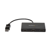Picture of StarTech.com 3-Port Multi Monitor Adapter - DisplayPort 1.2 to 3x HDMI MST Hub - Triple 1080p HDMI Monitors - Video Splitter for Extended Desktop Mode on Windows PCs Only - DP to 3x HDMI