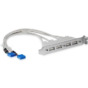 Picture of StarTech.com 4 Port USB A Female Slot Plate Adapter
