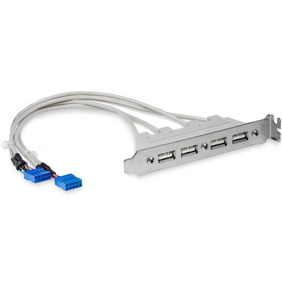 Picture of StarTech.com 4 Port USB A Female Slot Plate Adapter