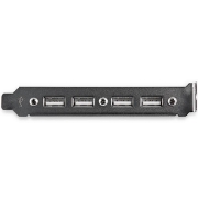 Picture of StarTech.com 4 Port USB A Female Slot Plate Adapter