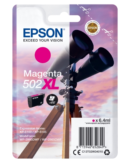 Picture of Epson Singlepack Magenta 502XL Ink