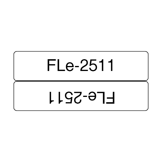 Picture of Brother FLE2511 label-making tape Black on white