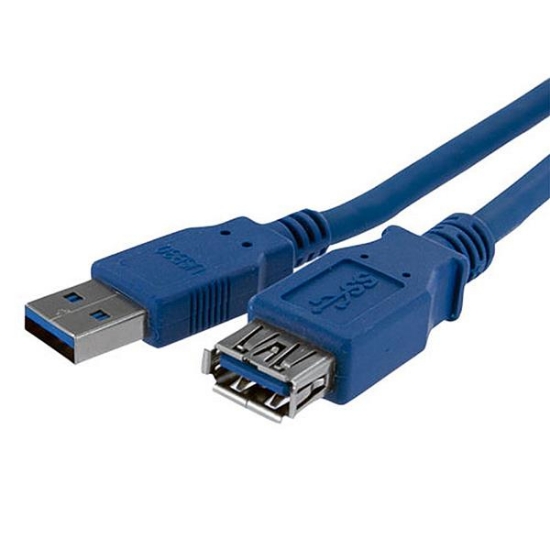 Picture of StarTech.com 1m Blue SuperSpeed USB 3.0 Extension Cable A to A - M/F