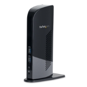 Picture of StarTech.com Dual Monitor USB 3.0 Docking Station with HDMI - DVI - 6 x USB Ports~Dual Monitor USB 3.0 Laptop Docking Station with HDMI & DVI/VGA, 6x USB-A Hub, GbE, Audio, Universal Type-A Dock - Windows/macOS/ChromeOS