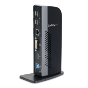 Picture of StarTech.com Dual Monitor USB 3.0 Docking Station with HDMI - DVI - 6 x USB Ports~Dual Monitor USB 3.0 Laptop Docking Station with HDMI & DVI/VGA, 6x USB-A Hub, GbE, Audio, Universal Type-A Dock - Windows/macOS/ChromeOS