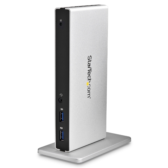 Picture of StarTech.com Dual-Monitor USB 3.0 Docking Station with DVI and Vertical Stand