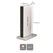 Picture of StarTech.com Dual-Monitor USB 3.0 Docking Station with DVI and Vertical Stand