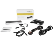 Picture of StarTech.com Dual Monitor USB C Docking Station with 60W Power Delivery for Windows Laptops - USB C to HDMI / DVI Dock - USB 3.1 Gen 1 Type C Dock w/ Charging - Thunderbolt 3 Compatible