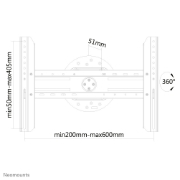 Picture of Neomounts LED-WR100BLACK TV mount wall 37-75" - rotatable