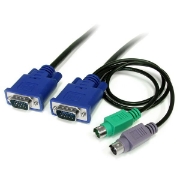 Picture of StarTech.com 6 ft 3-in-1 Ultra Thin PS/2 KVM Cable