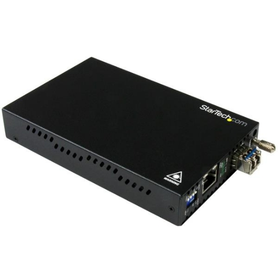Picture of StarTech.com Gigabit Ethernet Copper-to-Fiber Media Converter - SM LC - 10 km