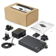 Picture of StarTech.com Gigabit Ethernet Copper-to-Fiber Media Converter - SM LC - 10 km