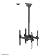 Picture of Neomounts NM-C440DBLACK Dual monitor/TV mount ceiling 32-60" - h 56-91 cm